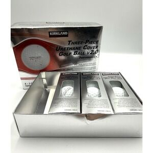 Kirkland Three Piece Urethane Cover Golf Ball V2.0. 9 Count